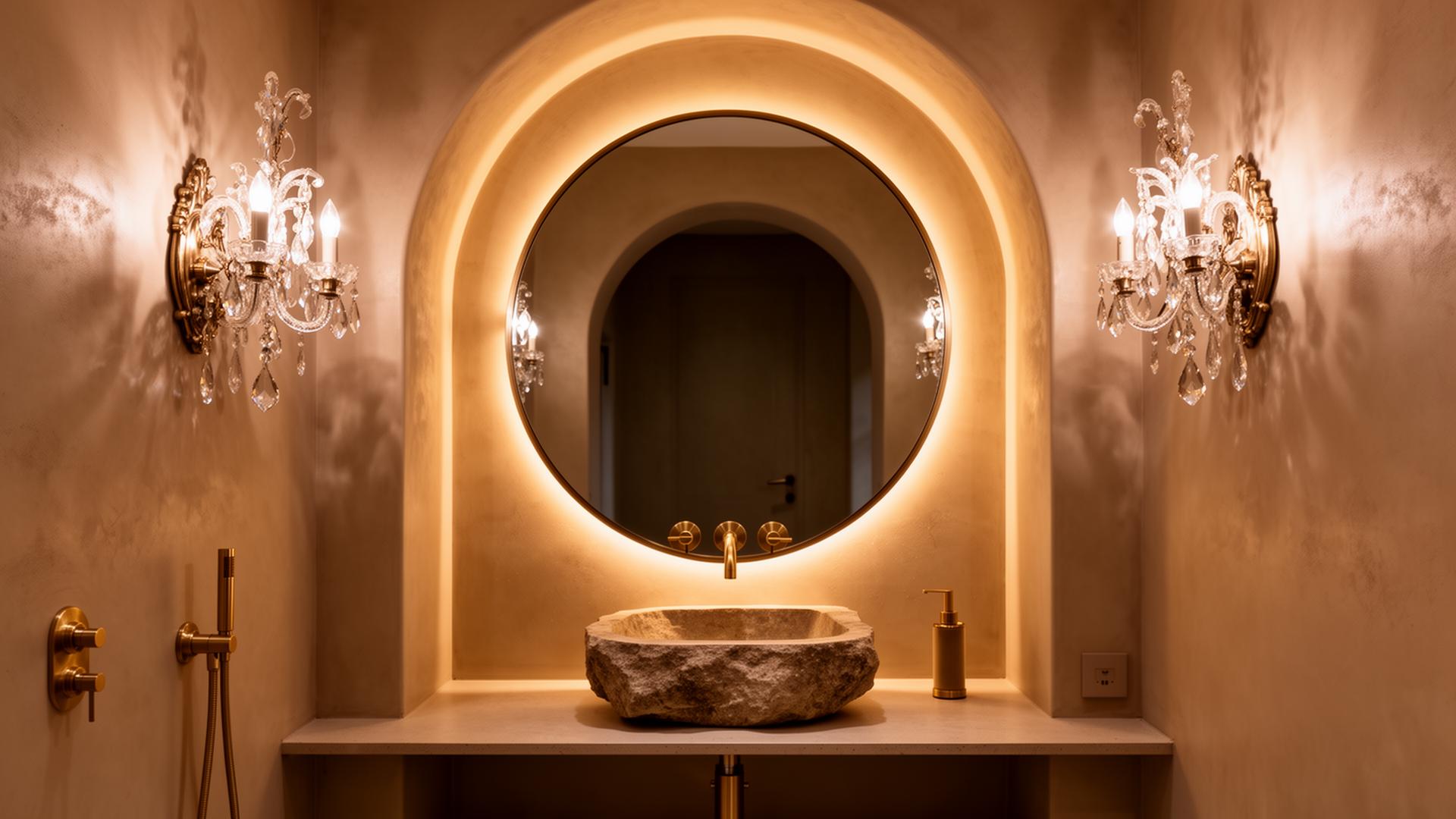 Arched Powder Room